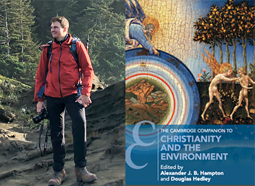 Alexander Hampton, and book cover of Christianity and the Environment