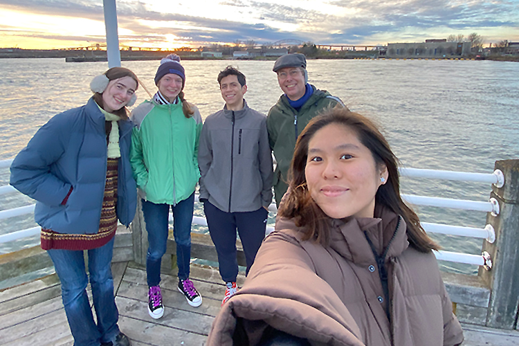 photo: Audrey Foy, Lydia Dillenbeck, Alexander Gomez Sanchez, Reid Locklin and Zoe Wong in Sault Ste. Marie (Zoe Wong)