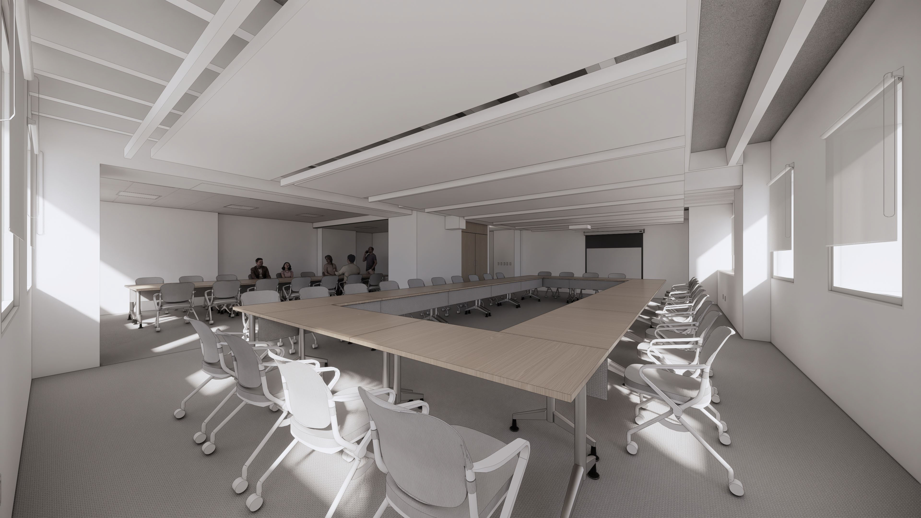 DSR Room 318 Wall Open Rendering