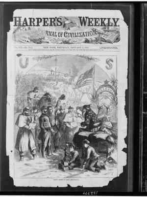 Santa Claus in Camp (published in Harper's Weekly, January 3, 1863) Source: Library of Congress