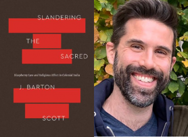 Book cover &amp;quot;Slandering the Sacred&amp;quot; / author J. Barton Scott